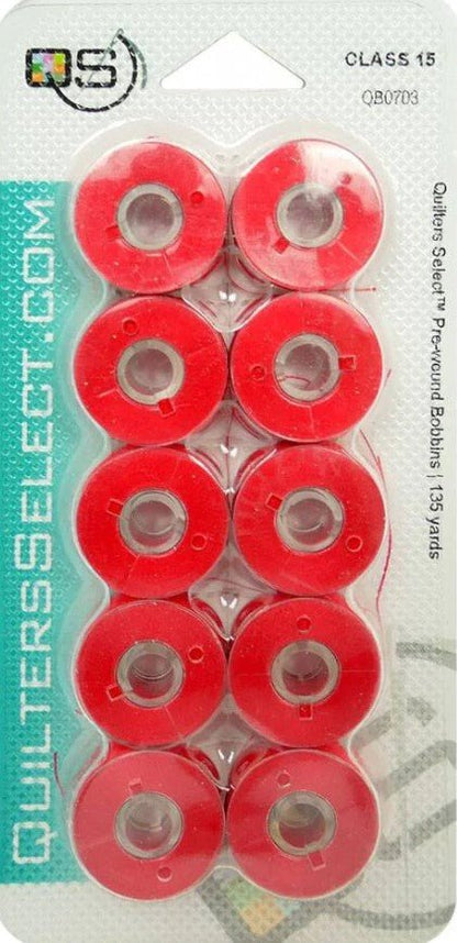 Quilters Select Prewound Bobbins- Class 15 - Quality Sewing & Vacuum