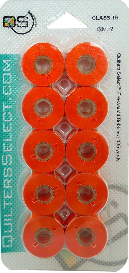 Quilters Select Prewound Bobbins- Class 15