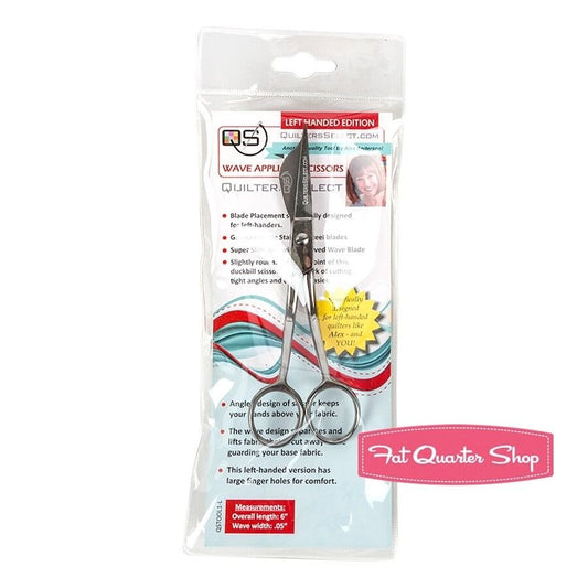 Quilters Select Wave Applique Scissors - Left Handed Edition