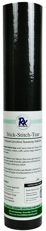 RNK Stick-Stitch-Tear Stabilizer 15" x 10 yds