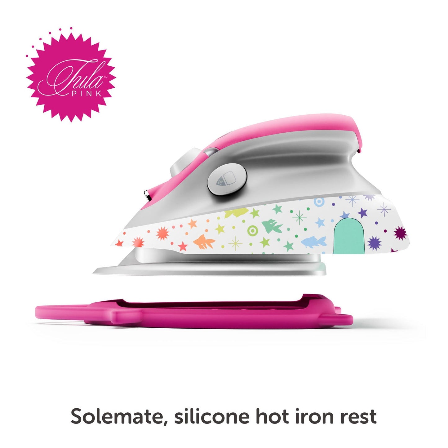 Tula Pink Oliso Mini Iron with Solemate