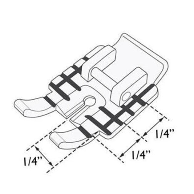 Viking Clear Adjustable 1/4" Piecing Foot - Quality Sewing & Vacuum