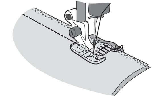 Viking Clear Seam Guide Foot | Quality Sewing