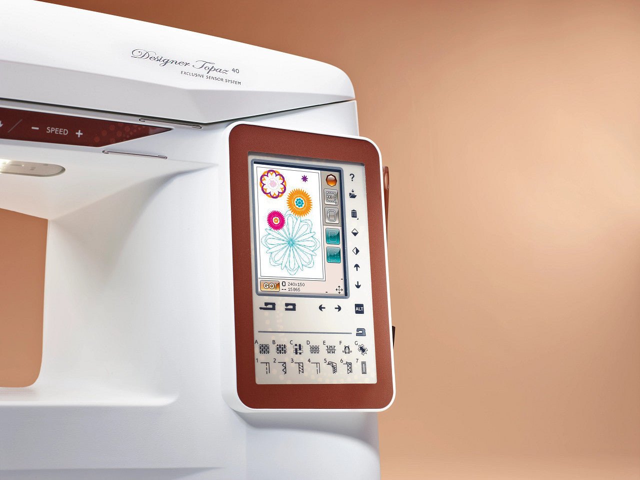 Viking Designer Topaz 40 Sewing, Quilting and Embroidery Machine - Quality Sewing & Vacuum