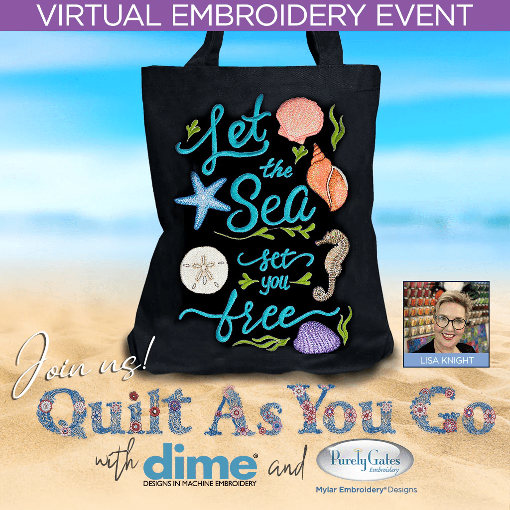 VIRTUAL: Quilt As You Go Embroidery Event with DIME