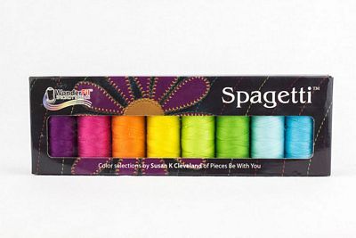 WonderFil Spagetti Threads 8 Spool Set - Jewels 12wt Cotton