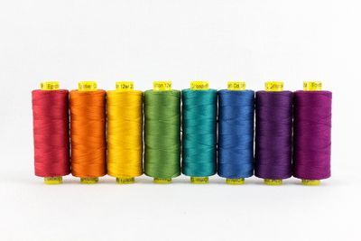 WonderFil Spagetti Threads 8 Spool Set - Jewels 12wt Cotton