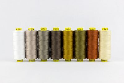 WonderFil Spagetti Threads 8 Spool Set - Neutrals 12wt Cotton,WonderFil Spagetti Threads 8 Spool Set - Neutrals 12wt Cotton