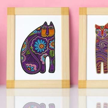 OESD Festive Felines by Laurel Burch