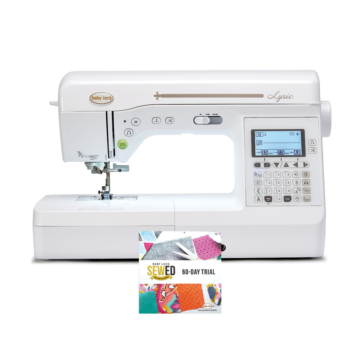 Baby Lock Lyric Sewing and Quilting Machine - with FREE Gifts (UN1520 +  BA-LOK60D)