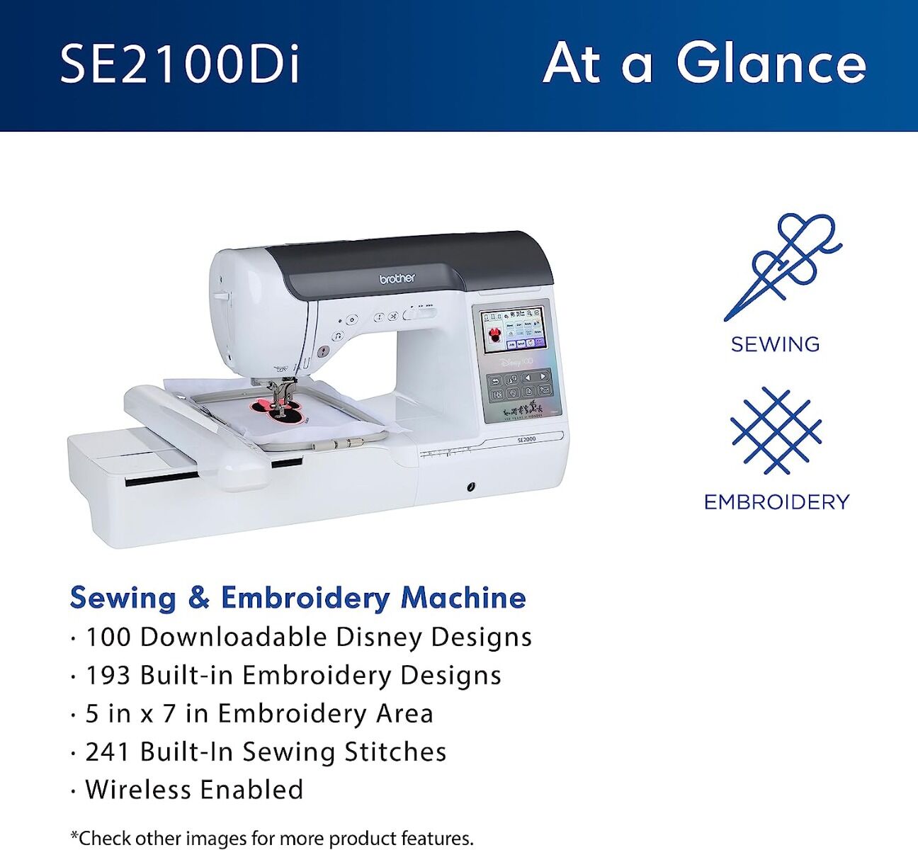 Brother SE2000 Embroidery Machine Overview