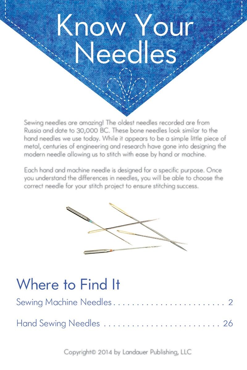 Know Your Needles Carry Along Guide Book