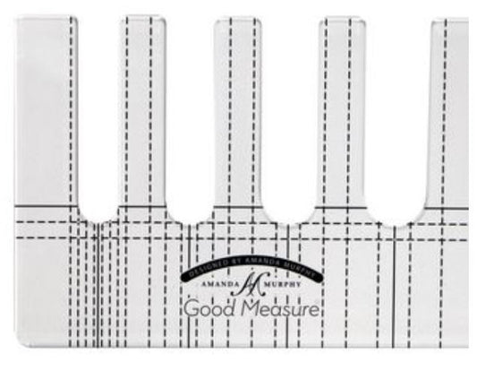 Good Measure Every Line Low Shank Quilting Ruler Template by Amanda Murphy