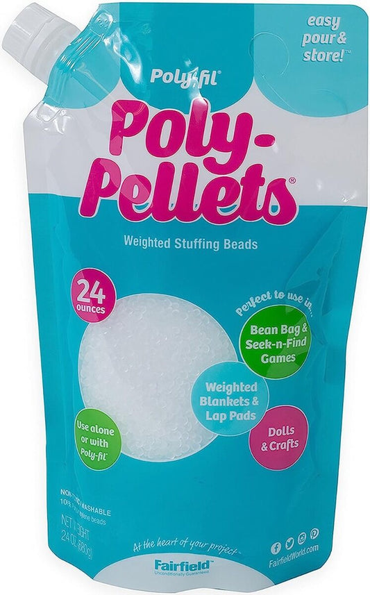 PolyFil Poly Pellets Weighted Stuffing Beads 24 oz,PolyFil Poly Pellets Weighted Stuffing Beads 24 oz